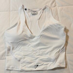 Gymshark Longline White Sports Bra